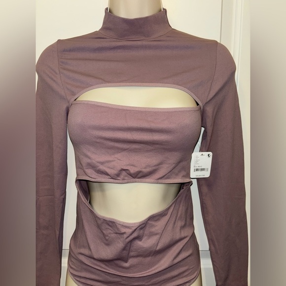 Free People Brown Long Sleeve Bodysuit - Picture 2 of 4